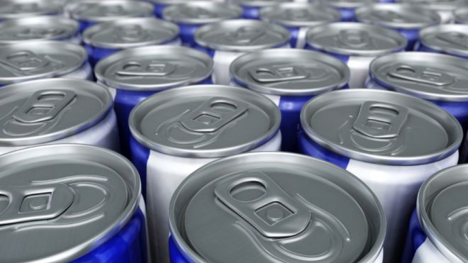 energy drink cans